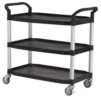 Afbeeldingen van MATADOR Etagewagen HX type 808LA met 3 etages zwart 1100X520X1020MM