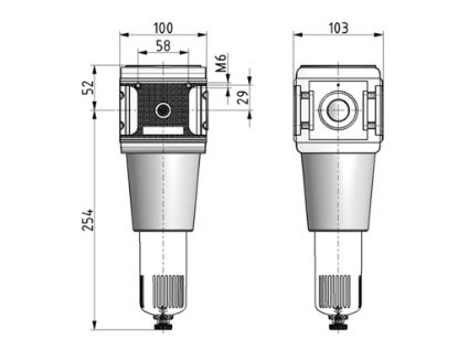 Afbeeldingen van Filter G1 8µ BG5 H.AUTO.DRAIN