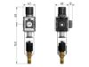 Afbeeldingen van Drukregelaar G¼" 5µ 8bar met manometer 27MM