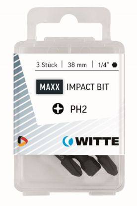 Afbeeldingen van WITTE Bitset ¼" 5x TiN PH3 50MM