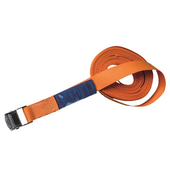 Afbeeldingen van Omsnoerband met gesp 125 daN geel 25MM 6M