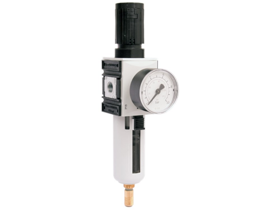 Afbeeldingen van Drukregelaar G¾" 5µ 8bar met manometer 63MM