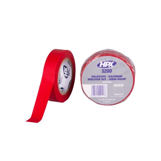 Afbeeldingen van Isolatietape PVC rood 15MM 10M