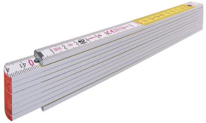 Afbeeldingen van STABILA Duimstok 717 hout wit/geel 2M