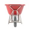 Afbeeldingen van MATADOR Kruiwagen aluminium PROFI-MAX Plus M-151-ALU CT HDPE bak rood 90L met lekvrij wiel