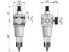 Afbeeldingen van Drukregelaar G1 40µ 10bar met mano 63MM BG5