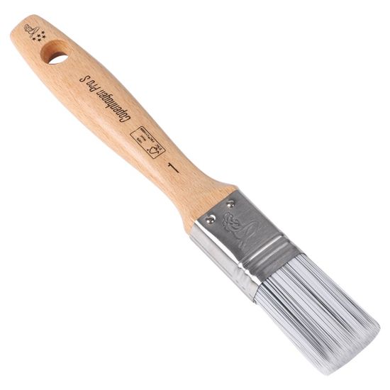 Afbeeldingen van COPENHAGEN PRO Platte kwast 5* synthetisch haar met FSC houten steel 1