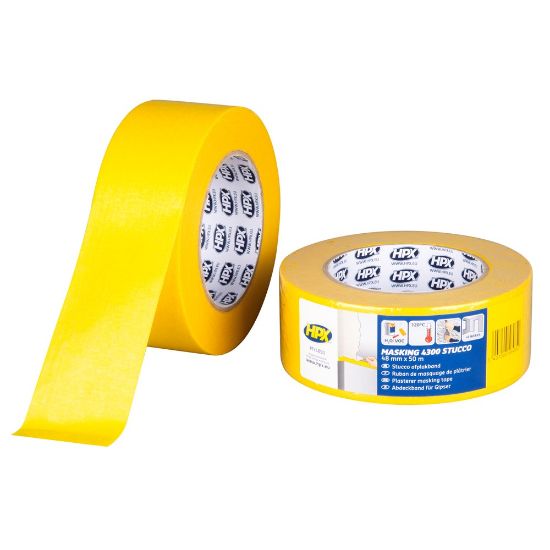 Afbeeldingen van Afplakband Masking 4300 Stucco geel 48MM 50M