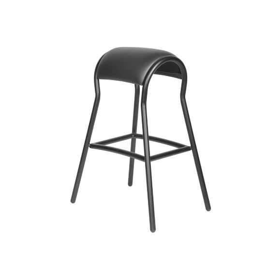 Afbeeldingen van MATADOR Ergonomische kruk ZAMI aluminium zwart RAL9005