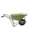 Afbeeldingen van MATADOR Kruiwagen aluminium PROFI-MAX Plus M-15-ALU-GREEN-L4 HDPE bak groen 90L met 4-ply luchtband