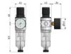 Afbeeldingen van Drukregelaar G⅛" 5µ 10bar met mano 40MM BG0