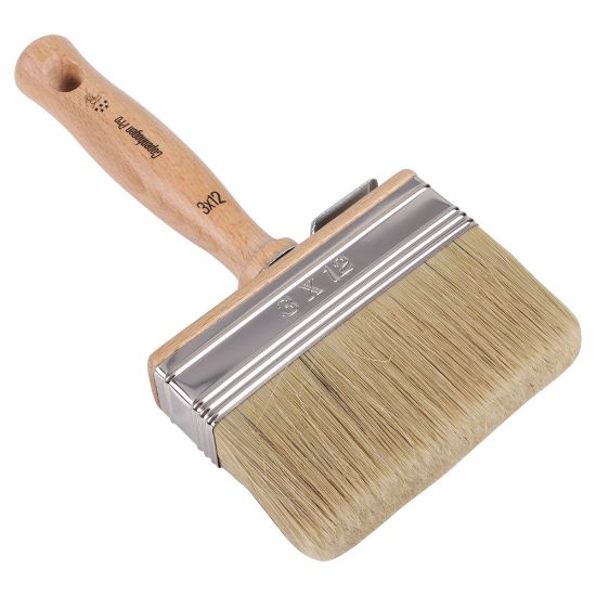 Afbeeldingen van COPENHAGEN PRO Blokwitter CLASSIC 5* wit Chinees varkenshaar mix met houten steel 3X12CM