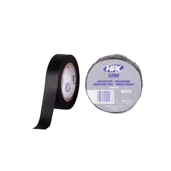 Afbeeldingen van Isolatietape PVC zwart 15MM 10M