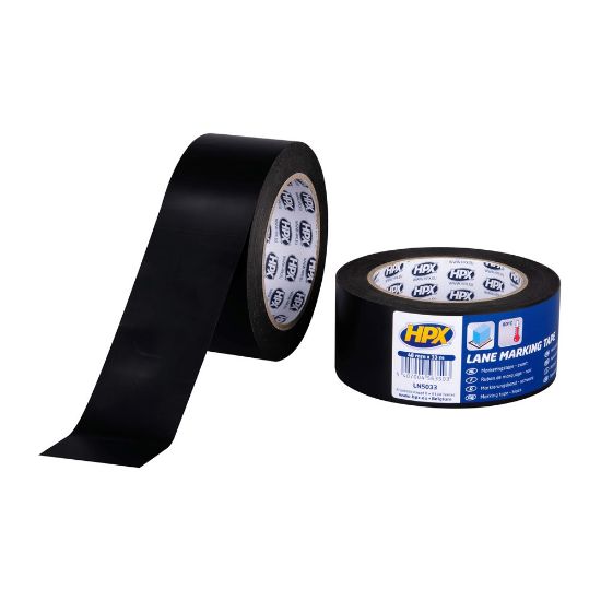 Afbeeldingen van Zelfklevende markeringstape zwart 48MM 33M