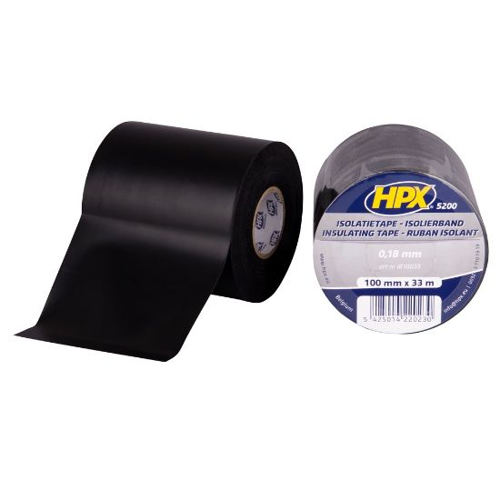 Afbeeldingen van Isolatietape PVC zwart 100MM 33M