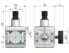 Afbeeldingen van Drukregelaar G¾" 10bar met manometer 63MM BG5