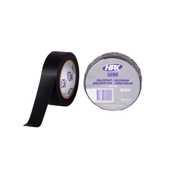 Afbeeldingen van Isolatietape PVC zwart 19MM 10M