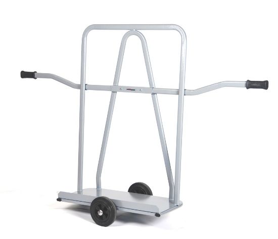 Afbeeldingen van MATADOR Platenwagen grijs 350kg zwart rubber wielen