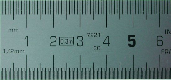 Afbeeldingen van MELKMEISJE Maatlat RVS 1000X30X0,8MM