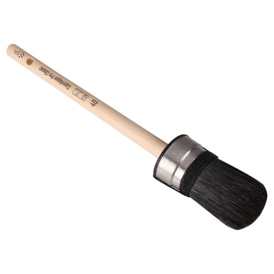 Afbeeldingen van COPENHAGEN PRO Ovale kwast CLASSIC 5* zwart Chinees varkenshaar met FSC houten steel 40