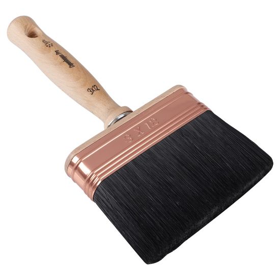 Afbeeldingen van COPENHAGEN PRO Blokwitter CLASSIC 5* zwart Chinees varkenshaar mix met houten steel 3X12CM