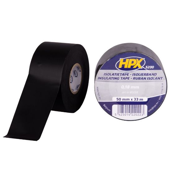 Afbeeldingen van Isolatietape PVC zwart 50MM 33M