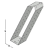 Afbeeldingen van GEBR. BODEGRAVEN Gordinglas RVS304 71X196MM 1,5MM