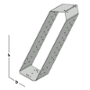 Afbeeldingen van GEBR. BODEGRAVEN Gordinglas SV 96X221MM 1,5MM