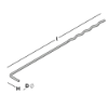 Afbeeldingen van GEBR. BODEGRAVEN UNI-L spouwanker RVS316 O.G. 230MM Ø3MM