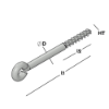 Afbeeldingen van GEBR. BODEGRAVEN Schroefoog EV lang HT7,8 120X22MM Ø7,8MM