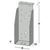 Afbeeldingen van GEBR. BODEGRAVEN Balkdrager GBS-KL SV 100X250MM 1,5MM
