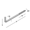 Afbeeldingen van GEBR. BODEGRAVEN Schroefduim EPW houtdraad HT4,3 50X18MM Ø3,45MM