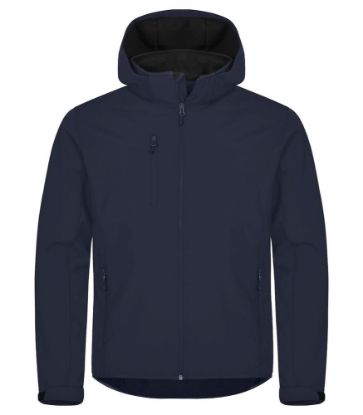 Afbeeldingen van Hoodie softshell jacket 0200912 dark navy 3xl