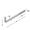 Afbeeldingen van GEBR. BODEGRAVEN Schroefduim EV houtdraad HT4,3 40X16MM Ø3,45MM
