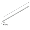 Afbeeldingen van GEBR. BODEGRAVEN UNI-L spouwanker RVS316 O.G. 230MM Ø4MM