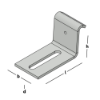 Afbeeldingen van GEBR. BODEGRAVEN Sluitplaat ZM vlak 53X85X12MM 50X4MM