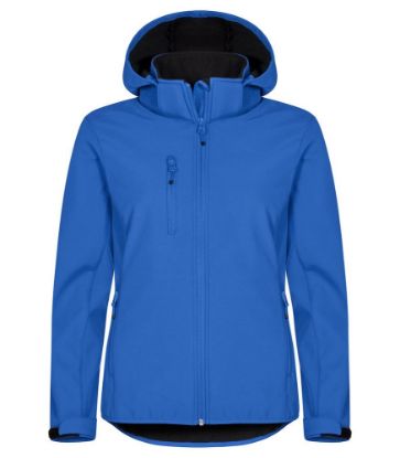 Afbeeldingen van Hoodie softshell women 0200917 kobalt 34/xs