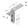 Afbeeldingen van GEBR. BODEGRAVEN Kozijnstelhoek SV type C 95X180/175MM 60X6/60X5MM