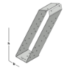 Afbeeldingen van GEBR. BODEGRAVEN Gordinglas RVS304 63X175MM 1,5MM