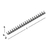 Afbeeldingen van GEBR. BODEGRAVEN Anti-klimstrip RVS304 1000MM 46X20X46X2MM