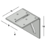 Afbeeldingen van GEBR. BODEGRAVEN Hoekanker zwaar ZM 80X80MM 72X4MM