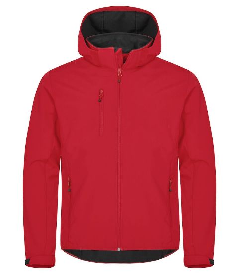 Afbeeldingen van Hoodie softshell jacket 0200912 rood xxl