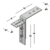 Afbeeldingen van GEBR. BODEGRAVEN Kozijnstelhoek SV type A 95X210/175MM 60X6/60X5MM