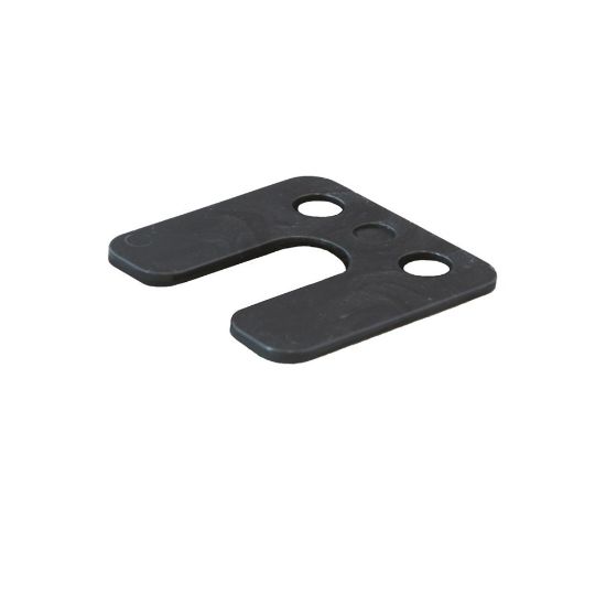 Afbeeldingen van GEBR. BODEGRAVEN Hogedrukplaat met sleuf ABS 3MM 70X70MM