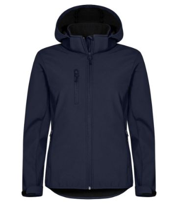 Afbeeldingen van Hoodie softshell women 0200917 d.navy 34/xs
