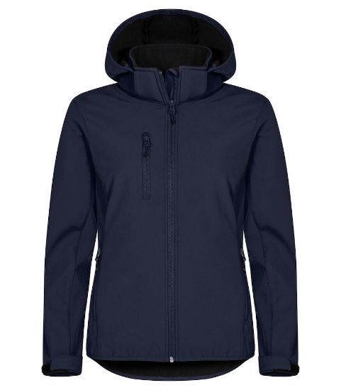 Afbeeldingen van Hoodie softshell women 0200917 d.navy 44/xxl