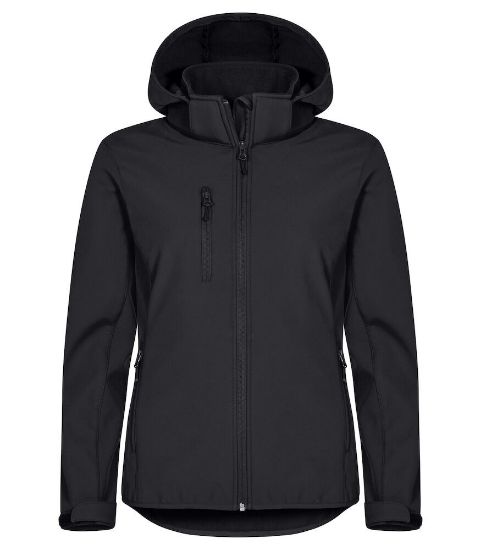 Afbeeldingen van Hoodie softshell women 0200917 zwart 42/xl