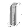Afbeeldingen van GEBR. BODEGRAVEN Balkdrager GBS-LL SV 46X196MM 1,5MM