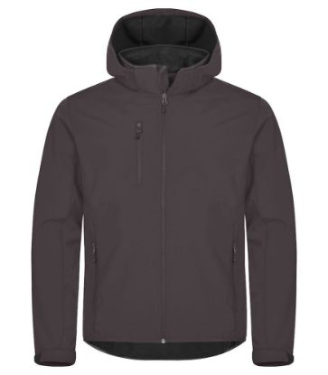 Afbeeldingen van Hoodie softshell jacket 0200912 d.grijs xxl