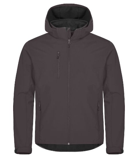 Afbeeldingen van Hoodie softshell jacket 0200912 d.grijs m
